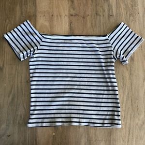 Off the shoulder crop top